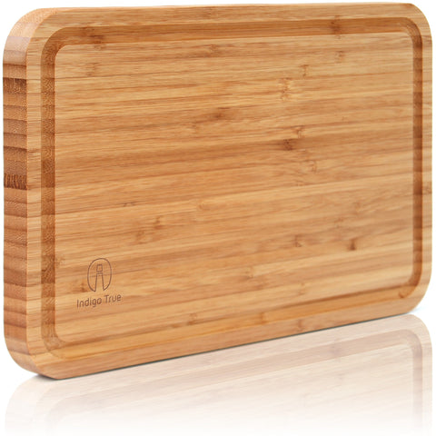 Large Bamboo Cutting Board - Indigo True